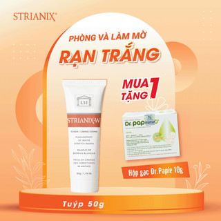 Kem Chống Rạn Da STRIANIX-W 50g Ngăn Ngừa Và Làm Mờ Rạn Trắng Nhập Khẩu Từ Pháp Kèm Quà Tặng 1 hộp Gạc Dr.Papie
