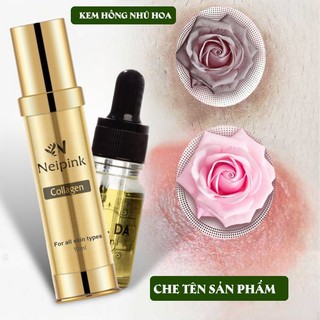 Combo Neipink Kem Làm Hồng Nhũ Hoa Kèm Peelpink Khử Thâm Vùng Kín 10Ml