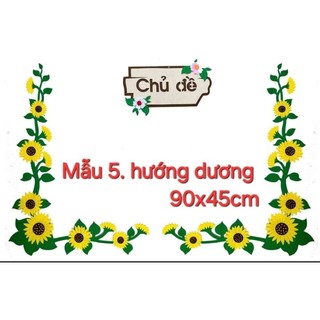 Góc viền chủ đề trang trí lớp học bằng nỉ KT 90x45cm