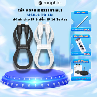 Cáp mophie essentials usb-c to ln dài 1m/2m dành cho i/p, nhà táo