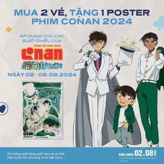 Poster vs Huy Hiệu Conan movie 27 Ngôi sao 5 cánh 1 triệu Đô