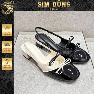 Giầy búp bê ck da sang chảnh 8408