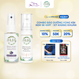 (Combo Bảo Vệ Săn Chắc) Kem Dưỡng Vùng Kín HH 30g + Xịt Phụ Khoa HH 50ml Chiết Xuất Tự Nhiên An Toàn Cho Da Nhạy Cảm