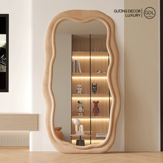 Gương Decor  A005 Tuấn Tú Decor  Bọc Nỉ Nhung Trang Trí Phòng Khách,Phòng Ngủ,Cửa Hàng Cao Cấp
