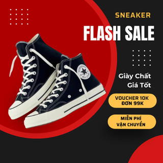 Giày converse chuck 1970s, giày converse nam nữ cổ cao/thấp bản đen đầy đủ size 36-43