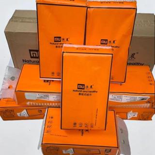 Thùng 4 Túi Giấy Rút Treo Tường Natural Muchen 1280 tờ Giấy Rút Vệ Sinh Nội Địa Trung Có Móc Dán