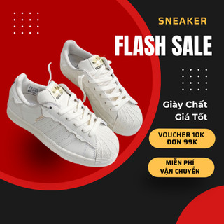 Giày giày adidas superstar, giày thể thao adidas mũi sò full trắng bản đẹp hot 2022