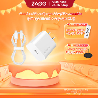 Combo sạc nhanh MOPHIE PD 18W/20W, 30W (có MFi ) cho ip/tablet