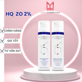 Kem giảm nám chuyên sâu zo skin health pigment control + blending creme 2% hq