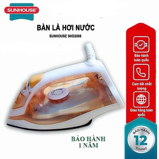 BÀN LÀ HƠI NƯỚC SUNHOUSE SHD2068 Công suất 1600 W hàng chính hãng bảo hành 12 tháng