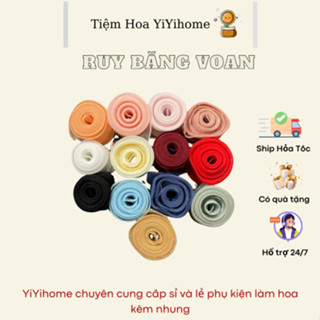 Ruy Băng Voan Viền Bèo Dùng Làm Dây Gói Hoa, Gói Quà, Làm Nơ Bờm, Phụ Kiện Tóc, Phụ Kiện May Mặc YIYIHOME