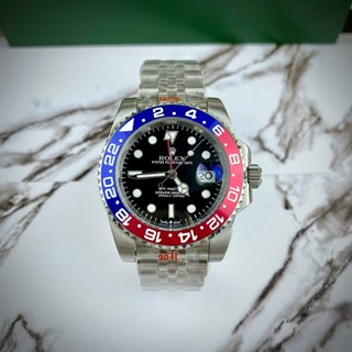 Rolex gmt -master pepsi kính saphire nguyên khối thép 904l