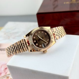 Roelx datejust chocolate máy cơ thép 904l, khoá vương miện