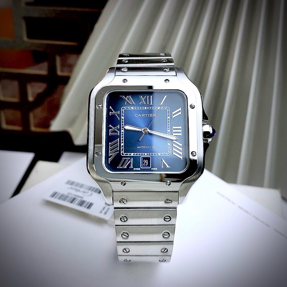 C A R T I E R SANTOS Dial Blue