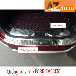 Ốp Chống trầy cốp Ford Everest 2016-2022 - tặng kèm keo trợ dính
