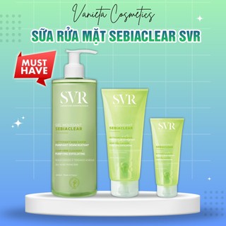 Sữa rửa mặt svr sebiaclear gel moussant 55ml-200ml-400ml không xà phòng dành cho da dầu mụn