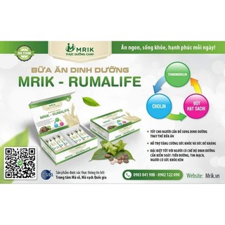 Bữa ăn dinh dưỡng - mrik rumalife – dinh dưỡng cho người bận rộn