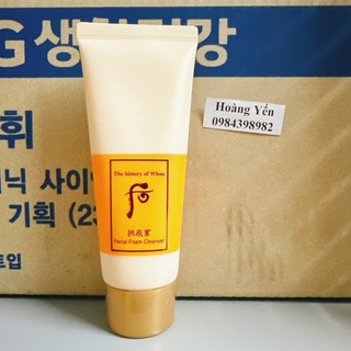 [TUYP 100ML] Sữa rửa mặt Whoo vàng đông y dưỡng da ẩm mịn - TÁCH SÉT