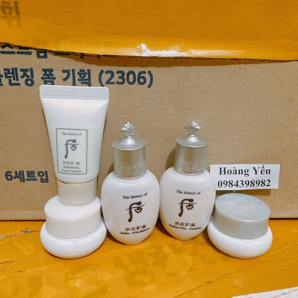 Set Whoo dưỡng trắng da 5 sp (TÁCH SET K HỘP)