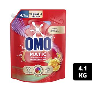 [MỚI]Nước giặt OMO Matic Cửa Trên Túi đỏ túi 4,1kg Siêu TIết Kiệm