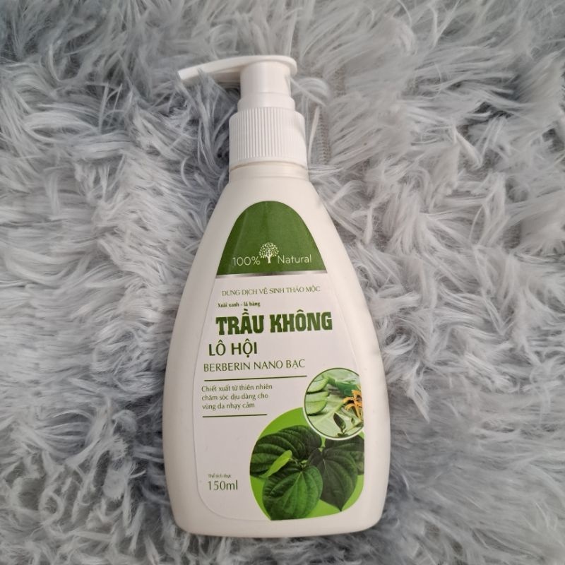 Dung Dịch Vệ Sinh Trầu không 150ml Hết Khí Hư Nấm Ngứa Mùi Hôi Vùng Kín