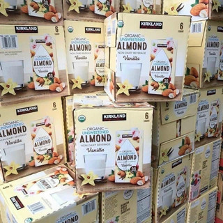 🥛🌰 Sữa hạnh nhân vanilla hữu cơ không đường của Mỹ Kirkland Organic Unsweetened Almond Vanilla 946 ml x 6 hộp U.S.A 🇺🇸