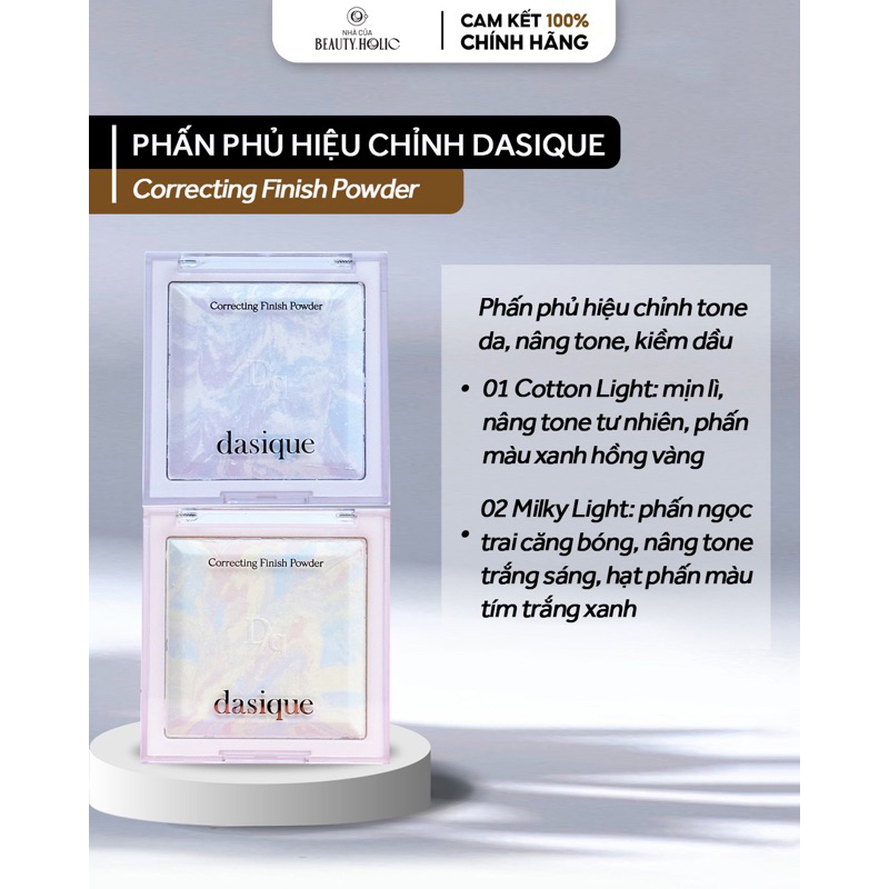 Phấn phủ hiệu chỉnh tone da DASIQUE CORRECTING FINISH POWDER