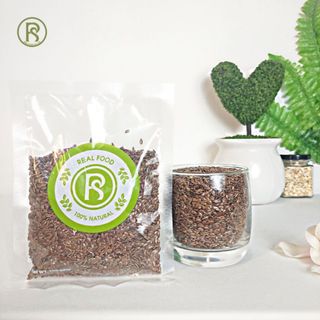 100g Hạt Lanh Nâu Real Food Nhập Khẩu Hỗ Trợ Tim Mạch, Làm Bánh Cho Bữa Sáng,  & Nấu Ăn