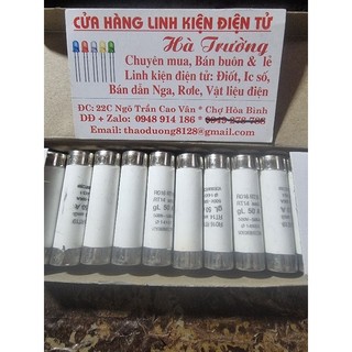 Cầu chì sứ 14x51 - 50a combo 10c