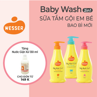 Sữa tắm gội WESSER 2 in 1 500ml [ BAO BÌ MỚI ]