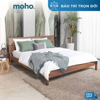 Giường Ngủ Gỗ Tràm MOHO VLINE 601 Màu Nâu
