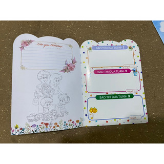 sổ nhật ký thi đua, sổ khen thưởng (10q tặng 1tấm sticker A4)