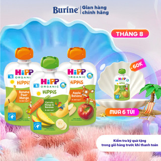 Trái cây nghiền 100% trái cây Organic HiPPiS 100g - Nhập khẩu châu Âu