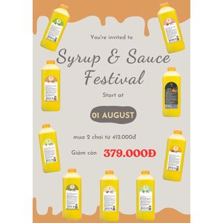 Siro maulin đào - maulin pearch syrup 2.5kg/siro đào đài loan