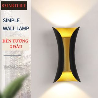 Đèn treo gắn tường trang trí hắt loe 2 đầu decor nhà phòng khách ngủ hàng lang 220v kháng nước