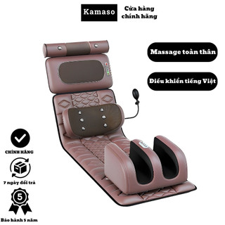 Đệm Massage toàn thân Tiếng Việt Tặng kèm Túi dược liệu giúp Phục hồi sức khỏe Bảo hành 5 năm