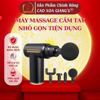 Máy massage cầm tay mini 6 chế độ, máy massage mini 4 đầu thay khác nhau