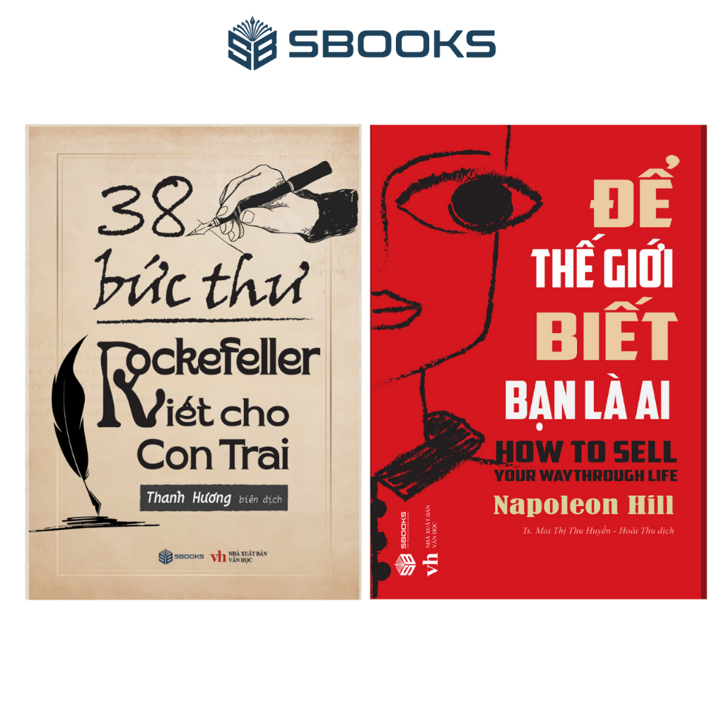 Sách Combo 2 Cuốn : 38 Bức Thư Rockerfeller Viết Cho Con Trai + Để Thế Giới Biết Bạn Là Ai - SBOOKS