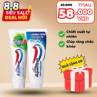 Kem đánh răng Aquafresh 140g hương bạc hà, trà xanh nội địa Nhật Bản