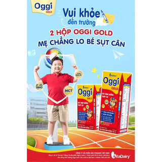 Thùng sữa bột pha sẵn Oggi Gold Đỏ 180ml (48 Hộp)