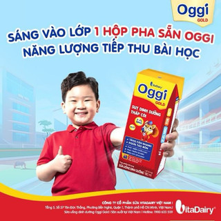 Thùng sữa bột pha sẵn Oggi Gold Đỏ 180ml (48 Hộp)