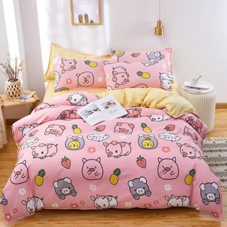 Bộ chăn ga gối cotton poly set vỏ 4 món