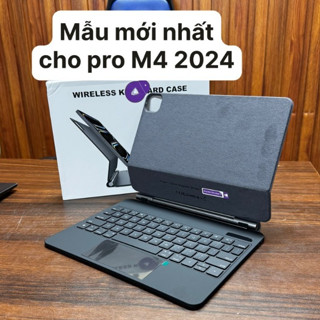 [Hỏa tốc] Bao da bàn phím dành cho ipad pro m4, air 6 2024 11/13 inch 2024 - canhhastore