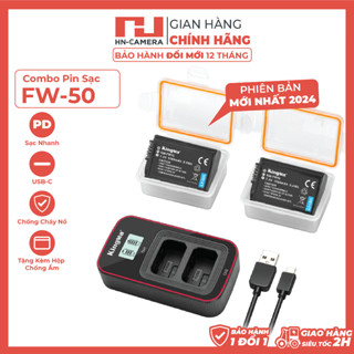  BỘ PIN SẠC ĐÔI SONY FW50 KINGMA CHÍNH HÃNG BẢO HÀNH 12 THÁNG ĐỔI MỚI  BẢN MỚI NHẤT  