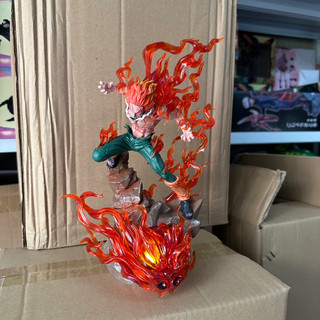 Mô hình Might Guy Bát môn chi thuật Trạng thái Trận Bát Môn Độn Giáp Naruto cao 26cm có led