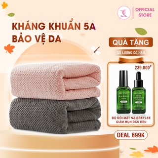 Khăn tắm lớn sợi Microfiber cao cấp công nghệ Nhật siêu mềm, siêu thấm, 70x140cm - Việt Thư
