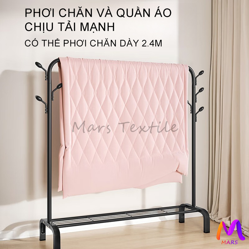 Mars Giá Treo Quần Áo Đen/Trắng Kệ Treo Quần Áo Khung Sắt Móc Treo Quần Áo Sào Phơi Quần Áo | BigBuy360 - bigbuy360.vn