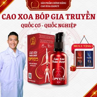 Cao xoa bóp thảo dược GIANG'S - Dầu xoa bóp nóng lạnh giảm đau nhanh cơ xương khớp chai 50ml