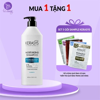 Dầu gội Kerasys Moisturizing Hàn Quốc tăng cường dưỡng ẩm cho tóc khô, xơ, dễ gãy 600ml