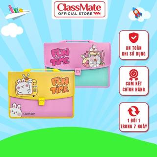 Cặp học thêm 2 ngăn funtime classmate hình ngộ nghĩnh, chất liệu nhựa nguyên sinh an toàn cl-sb601